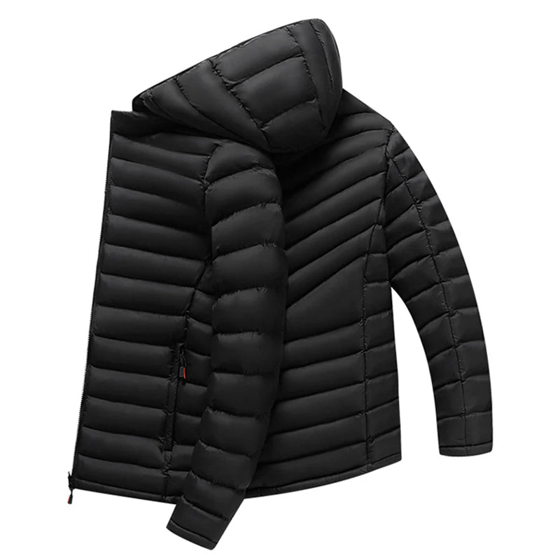 Winter warm wasserdicht Parkas Jacke Mantel Herren abnehmbare Hut Outwear Herbst Männer lässig wind dicht Kapuze Parkas Jacke Mantel männlich